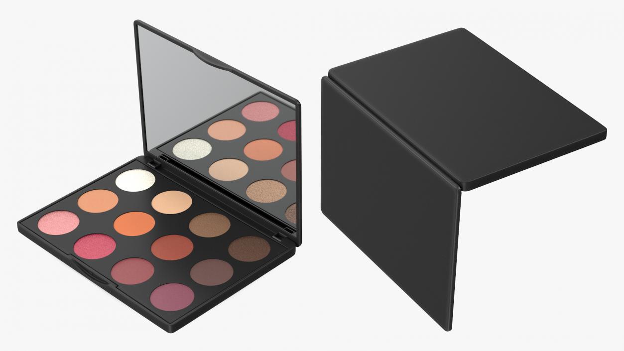 3D model Small Eyeshadow Palette with Mirror