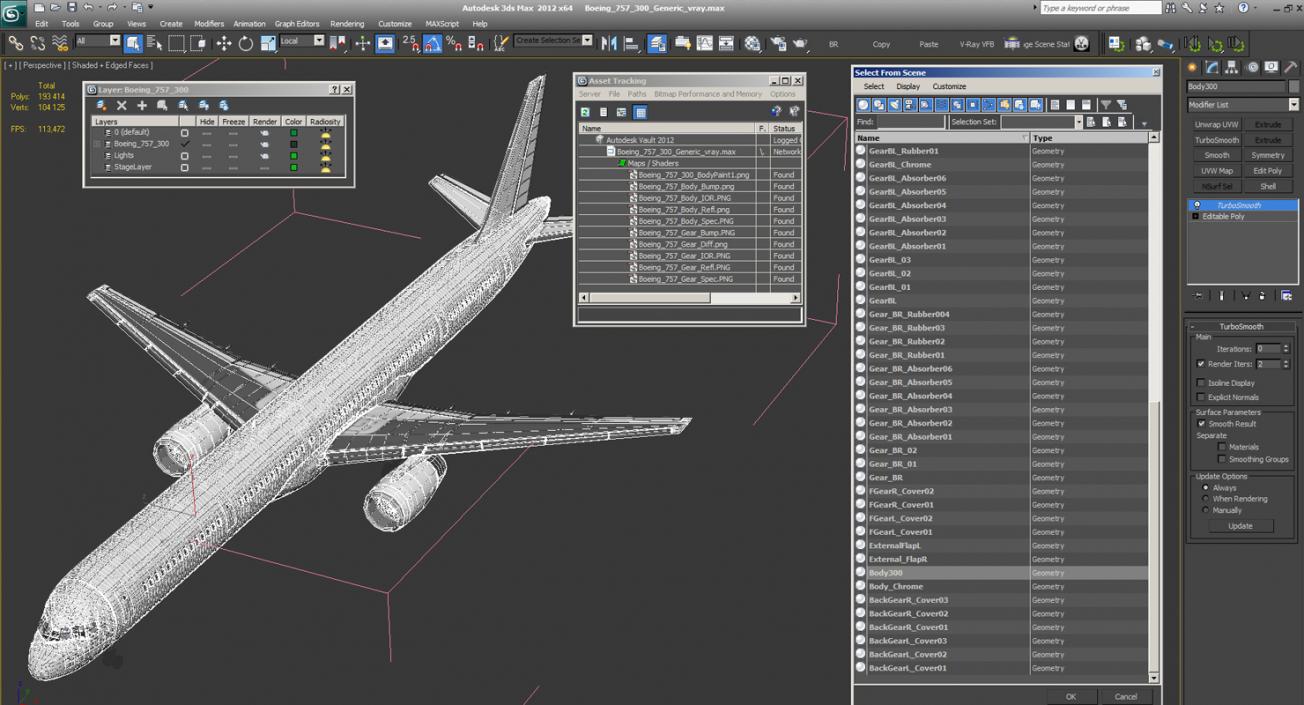 Boeing 757-300 Generic 3D