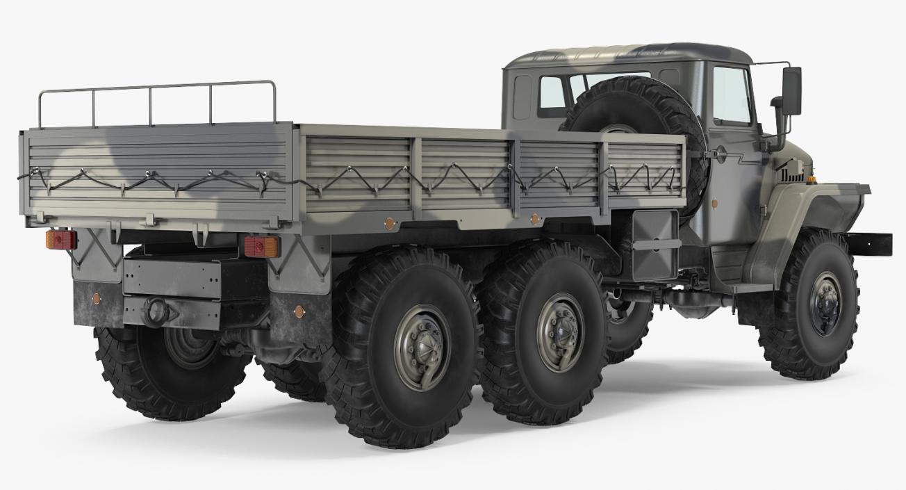 3D Ural 4320 Soviet Cargo Truck model