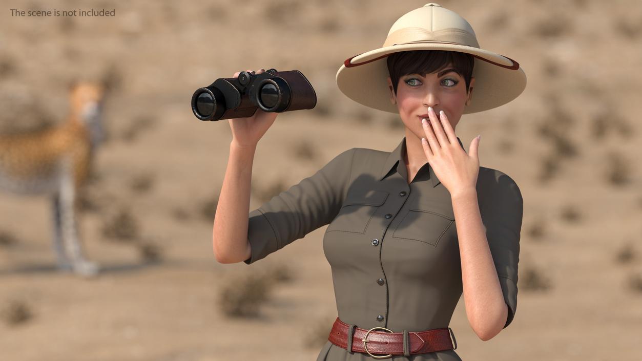 3D Women in Zookeeper Clothes