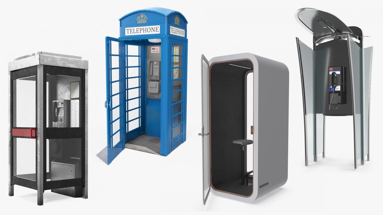 3D model Phone Booths Collection 2