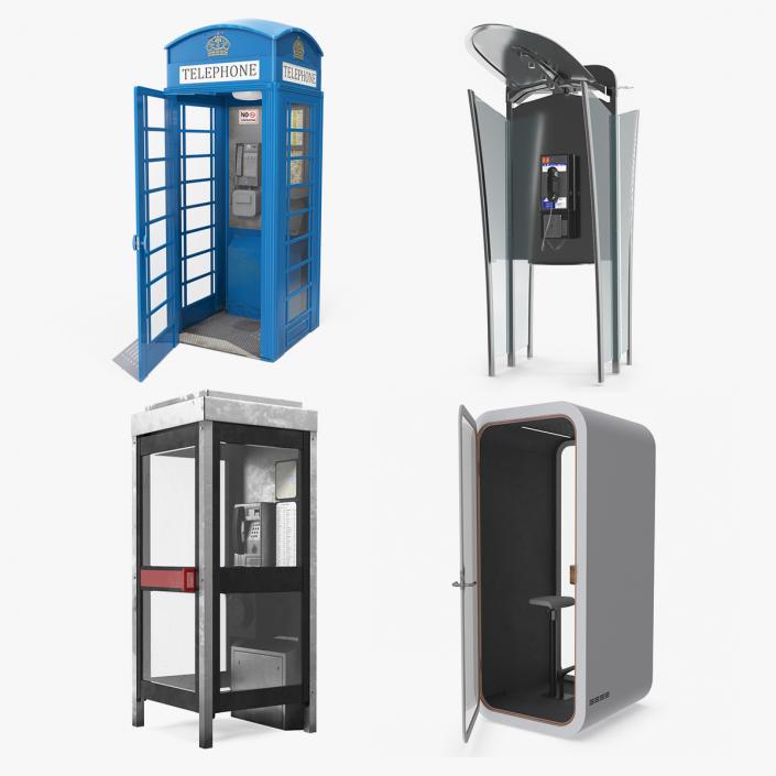 3D model Phone Booths Collection 2