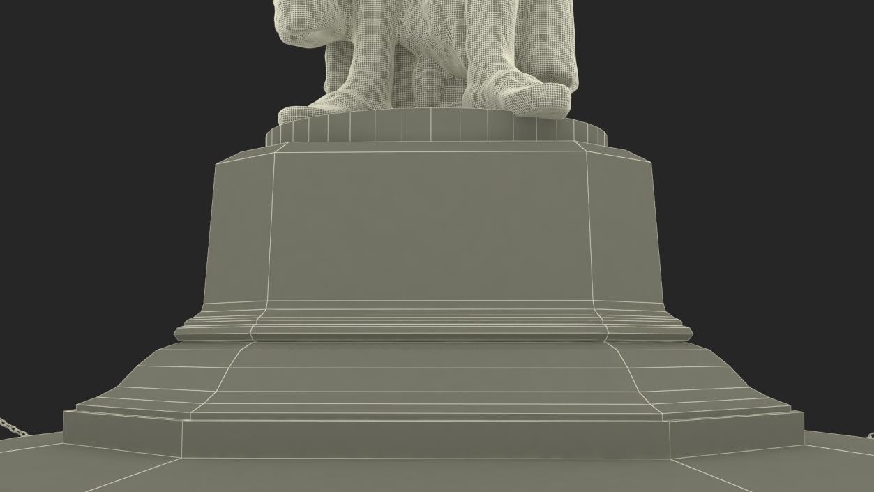 3D model Thomas Jefferson Statue 2