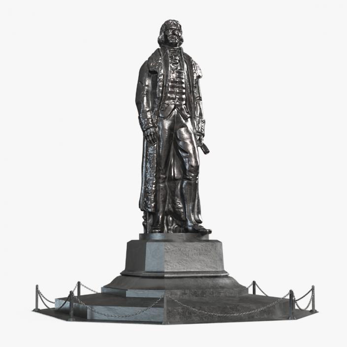 3D model Thomas Jefferson Statue 2