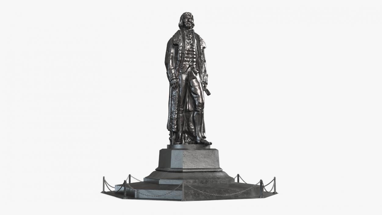 3D model Thomas Jefferson Statue 2