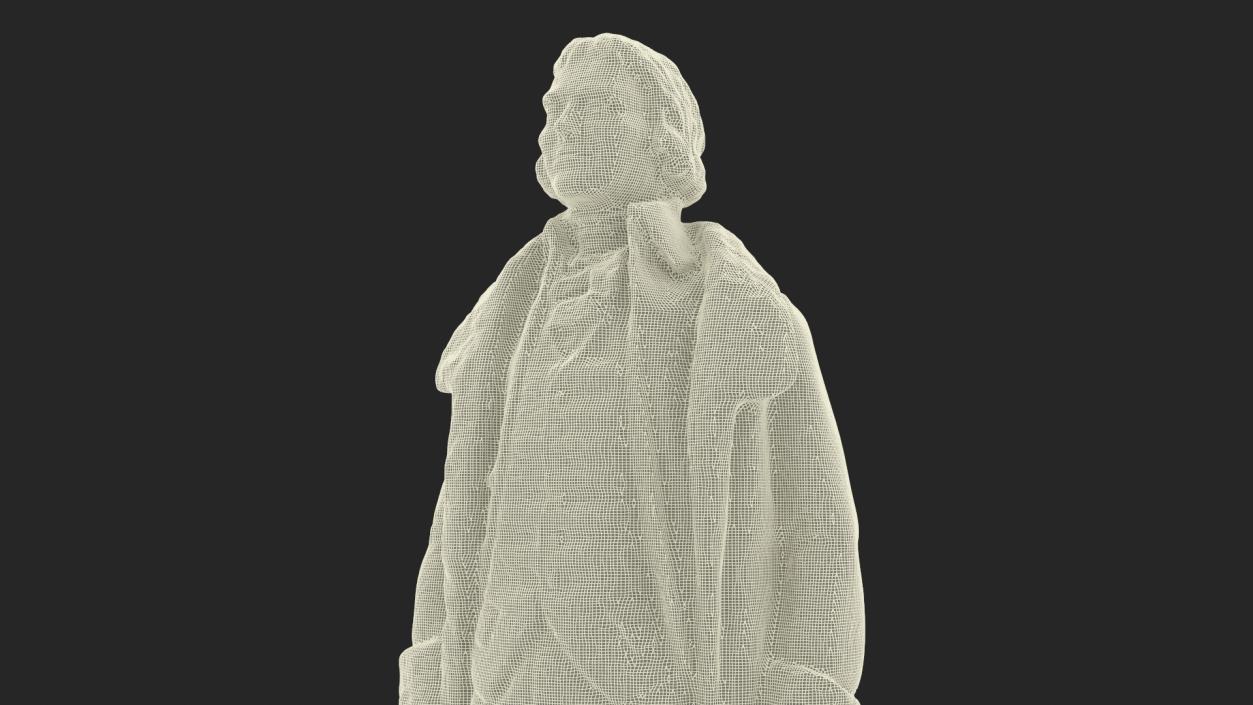 3D model Thomas Jefferson Statue 2