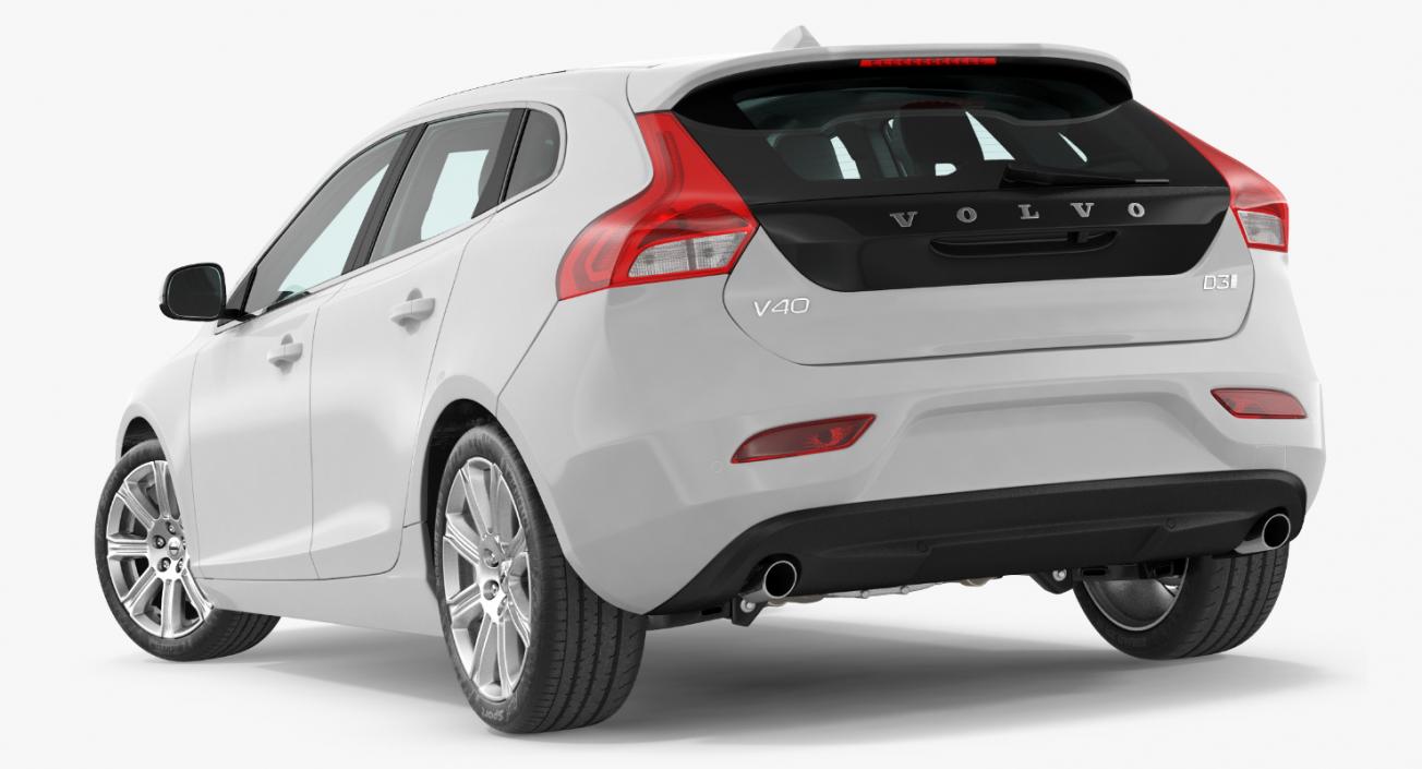 3D model Volvo V40 Hatchback Simple Interior