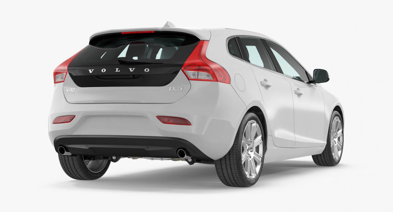 3D model Volvo V40 Hatchback Simple Interior