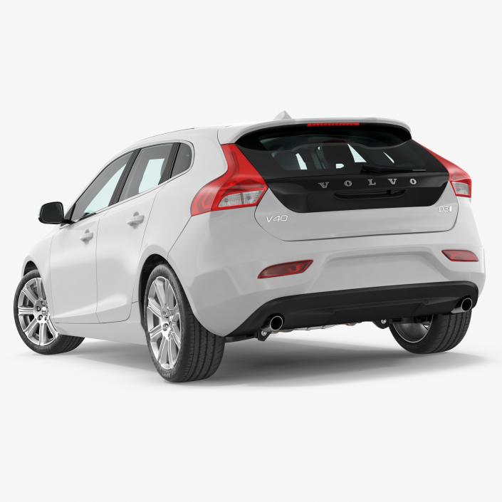 3D model Volvo V40 Hatchback Simple Interior