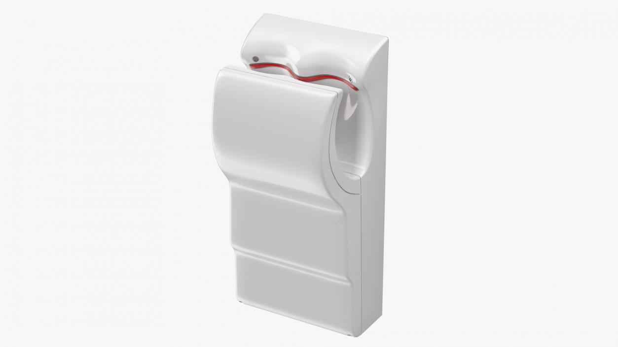 High Velocity Vertical Hand Dryer White 3D model