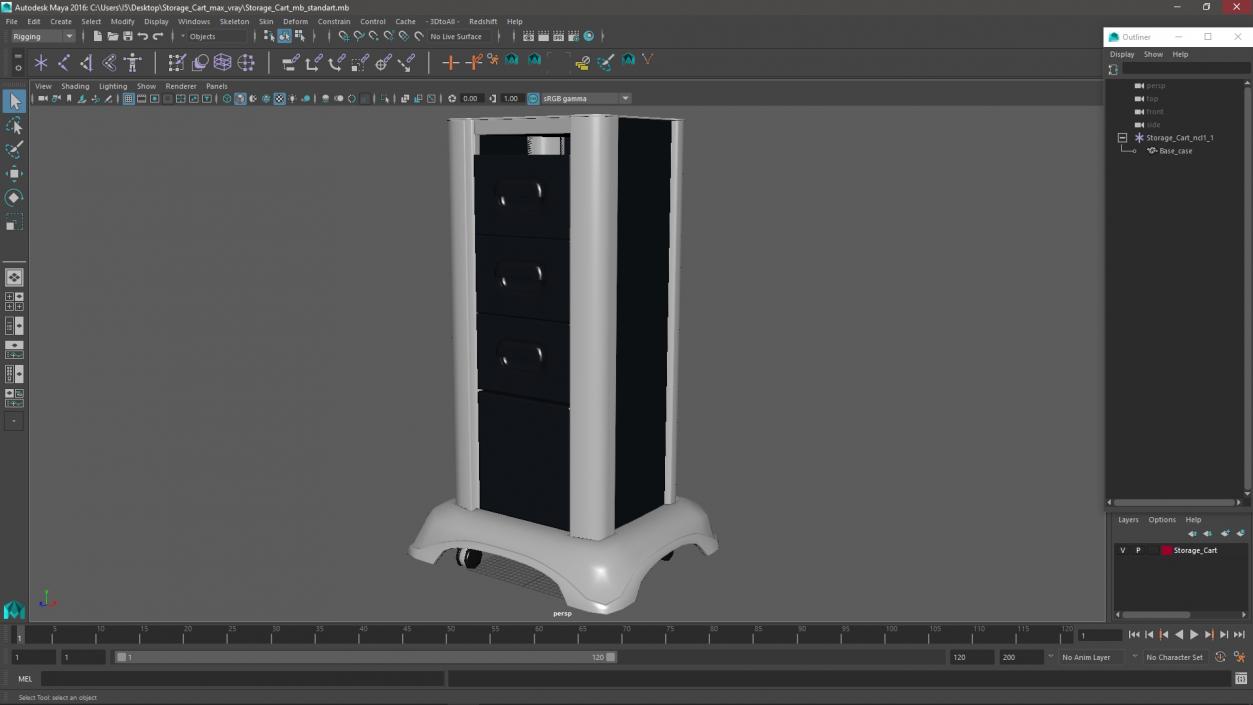 Storage Cart 3D