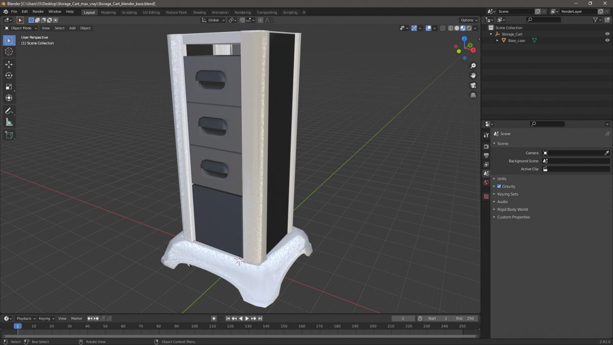 Storage Cart 3D