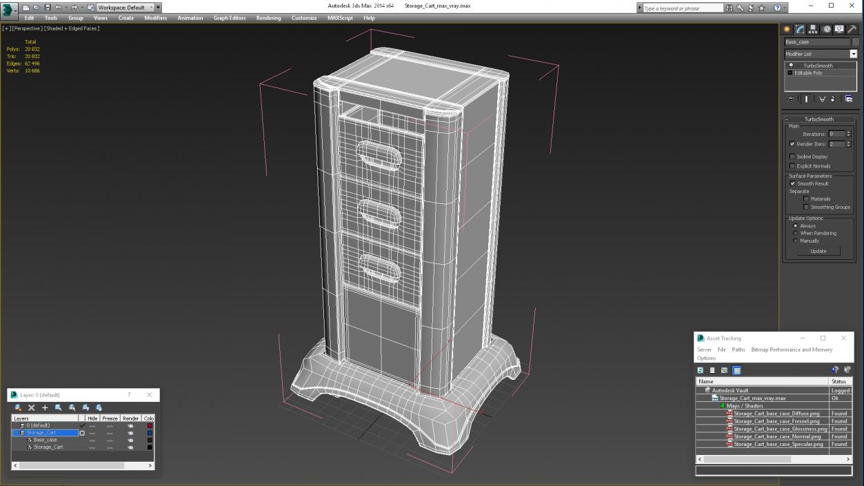 Storage Cart 3D