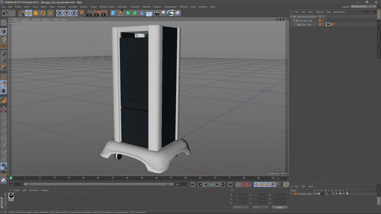 Storage Cart 3D