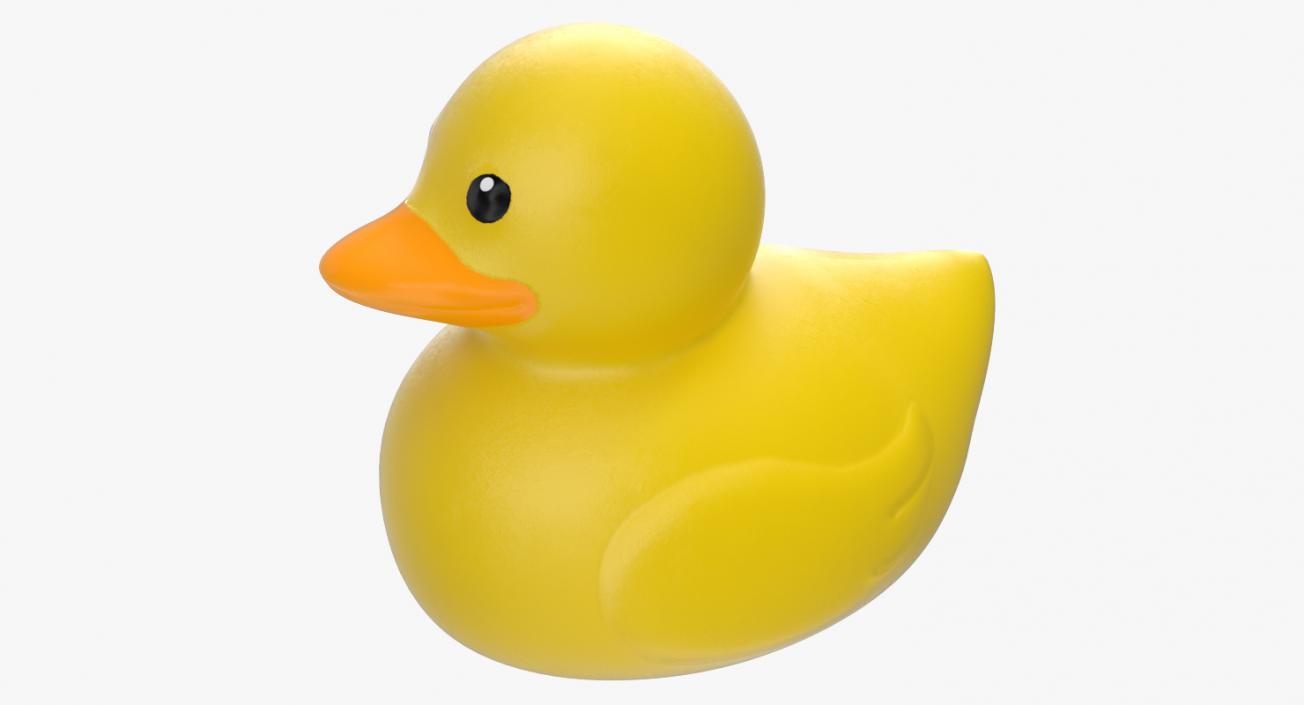 3D Yellow Rubber Duck model