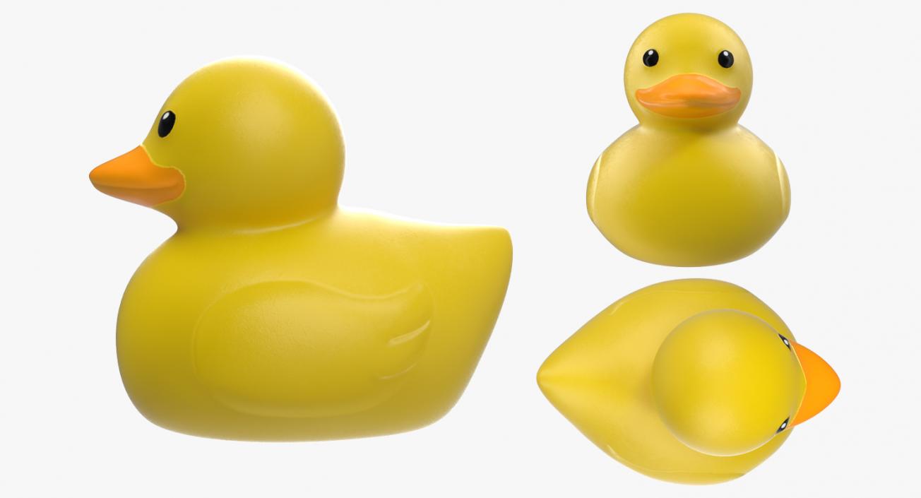 3D Yellow Rubber Duck model