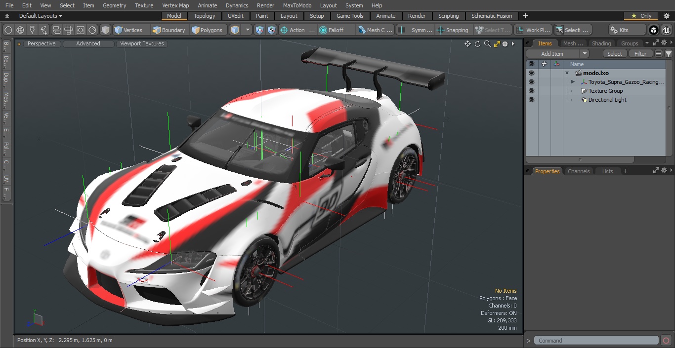 Toyota Supra Gazoo Racing Concept Simple Interior 3D model