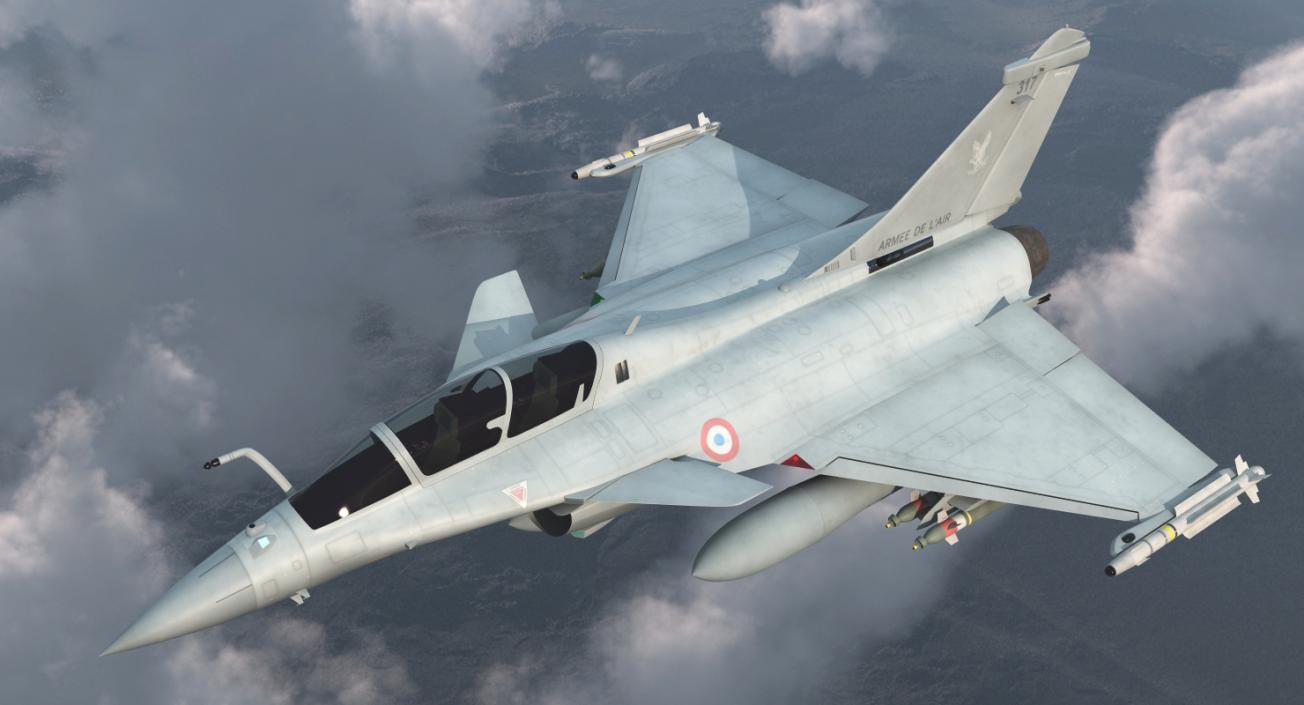 Dassault Rafale Rigged 3D