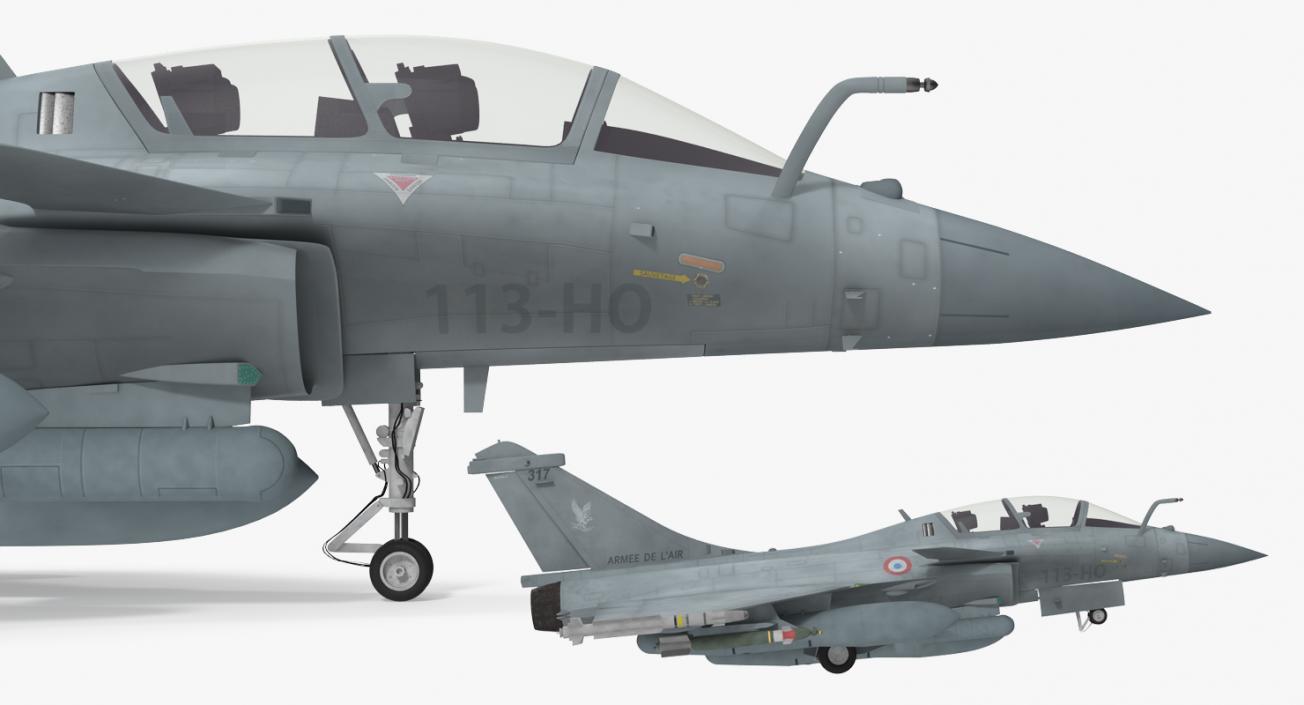 Dassault Rafale Rigged 3D