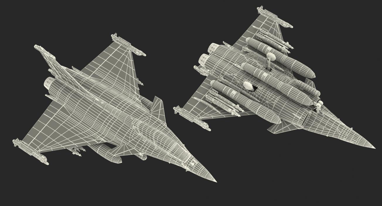 Dassault Rafale Rigged 3D