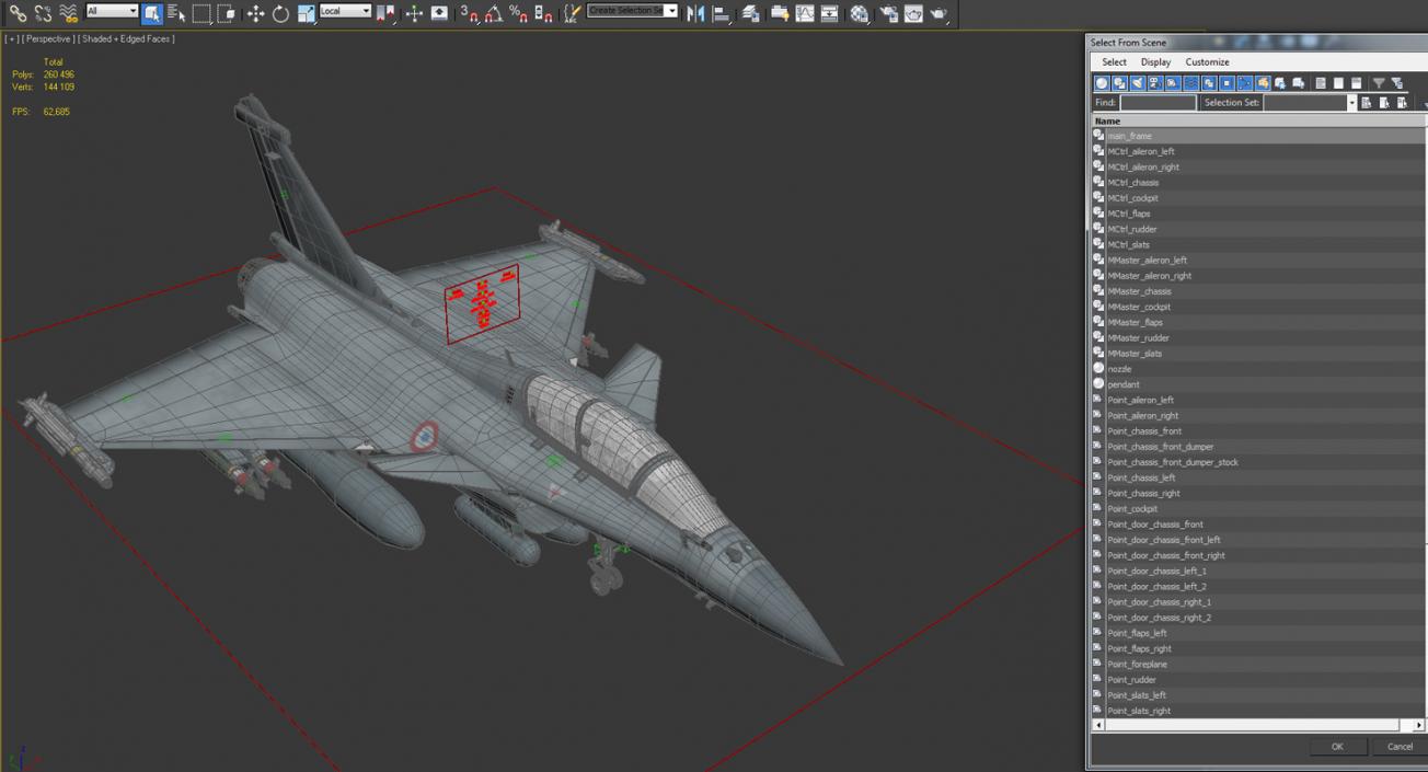 Dassault Rafale Rigged 3D