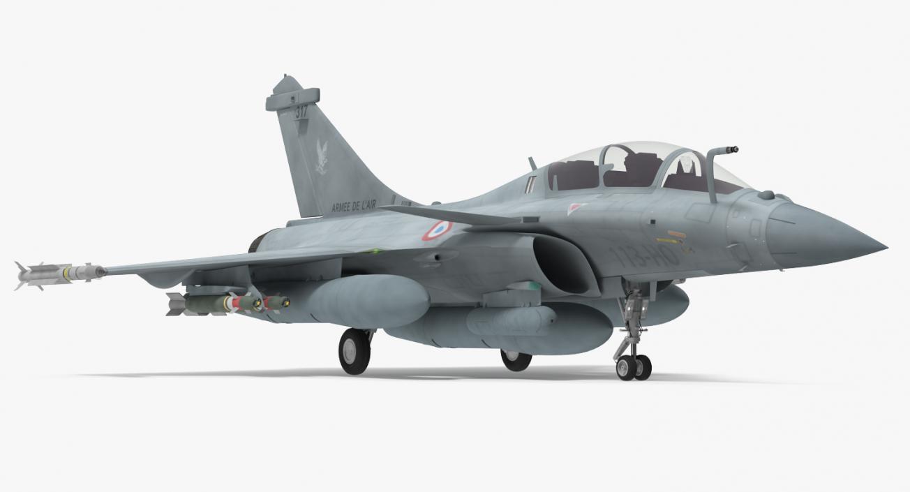 Dassault Rafale Rigged 3D