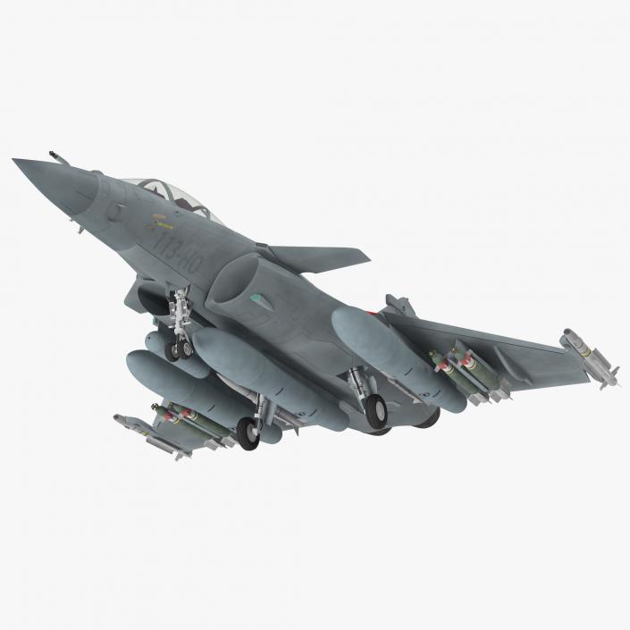 Dassault Rafale Rigged 3D