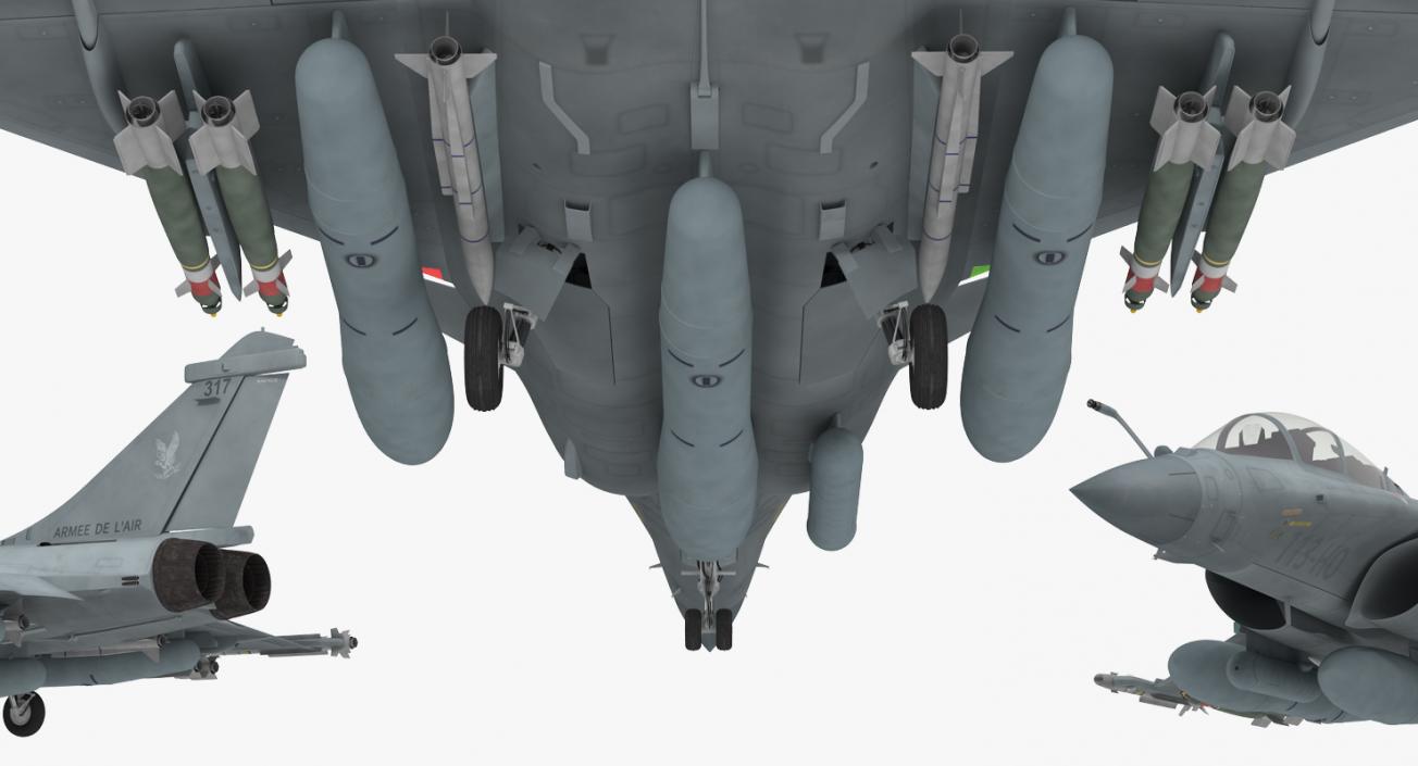 Dassault Rafale Rigged 3D