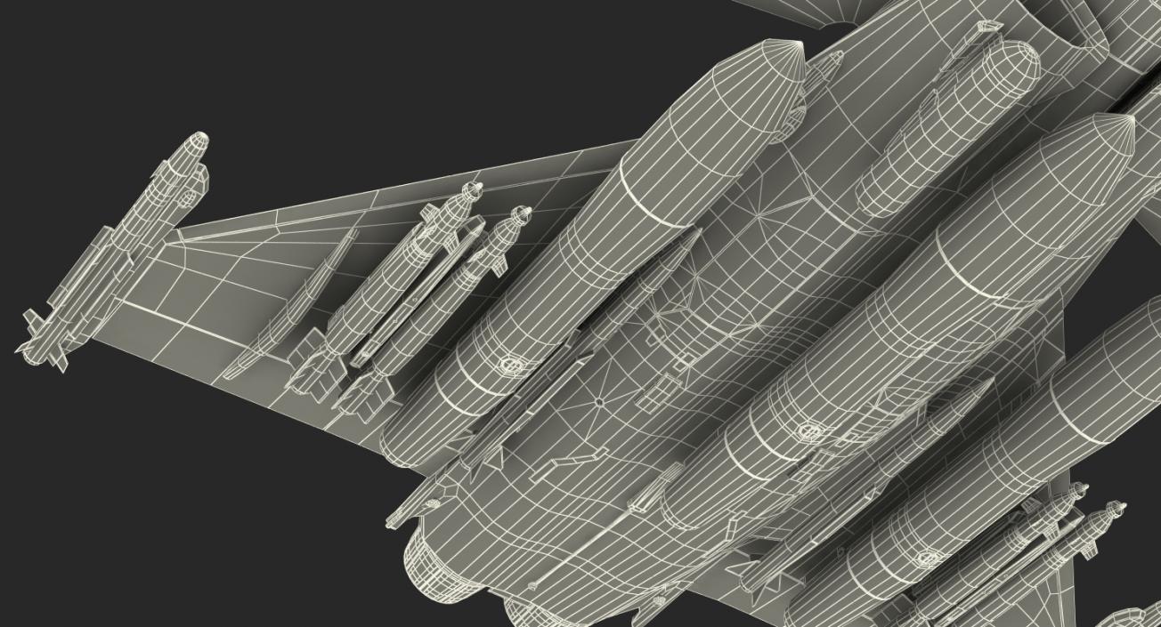 Dassault Rafale Rigged 3D