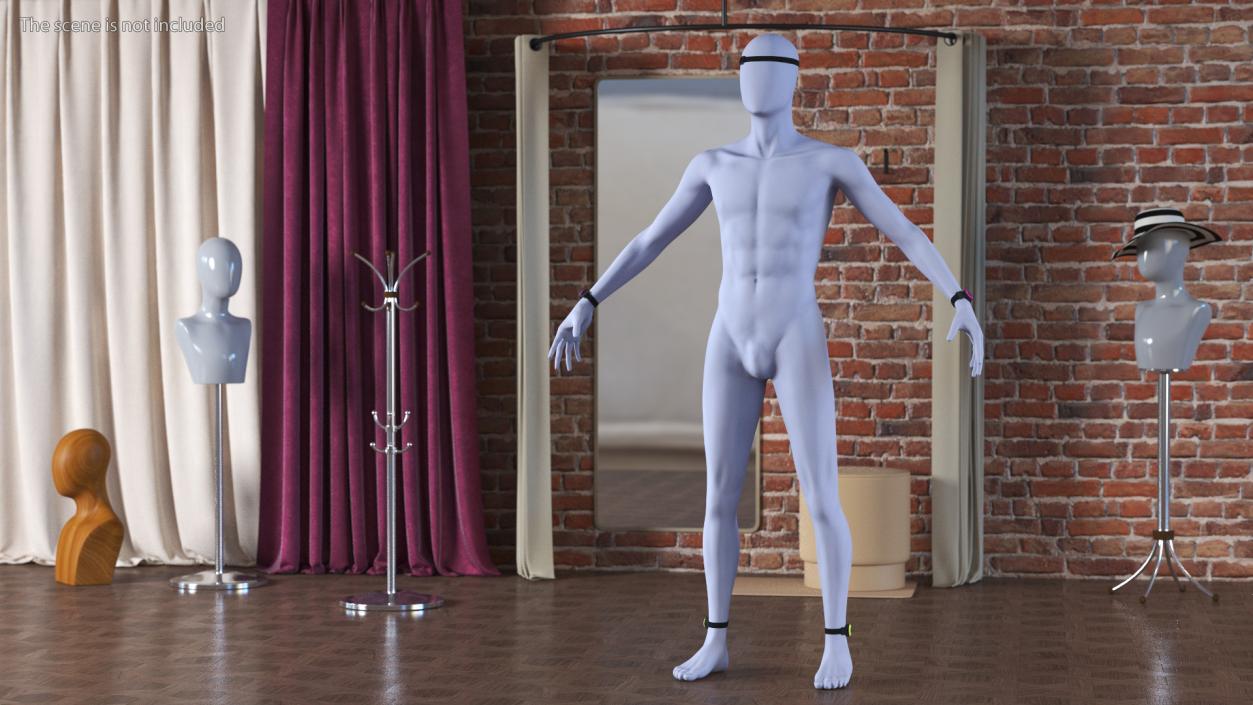 3D Sony Mobile Motion Capture Mocopi on Mannequin