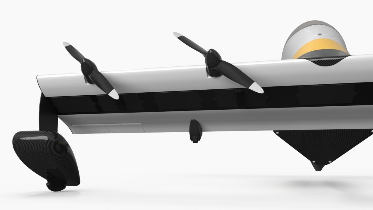 3D Personal EVTOL Aircraft with 8 Propellers 2 model