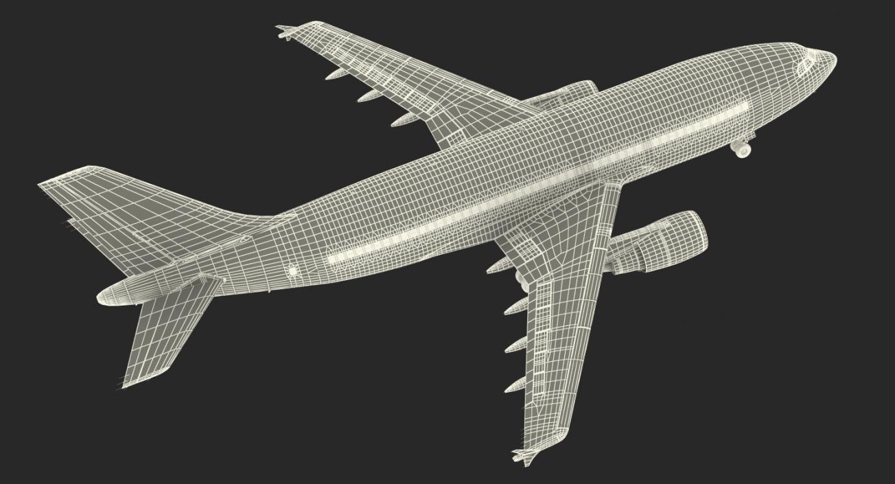 3D Airbus A310-300 Air France Rigged model