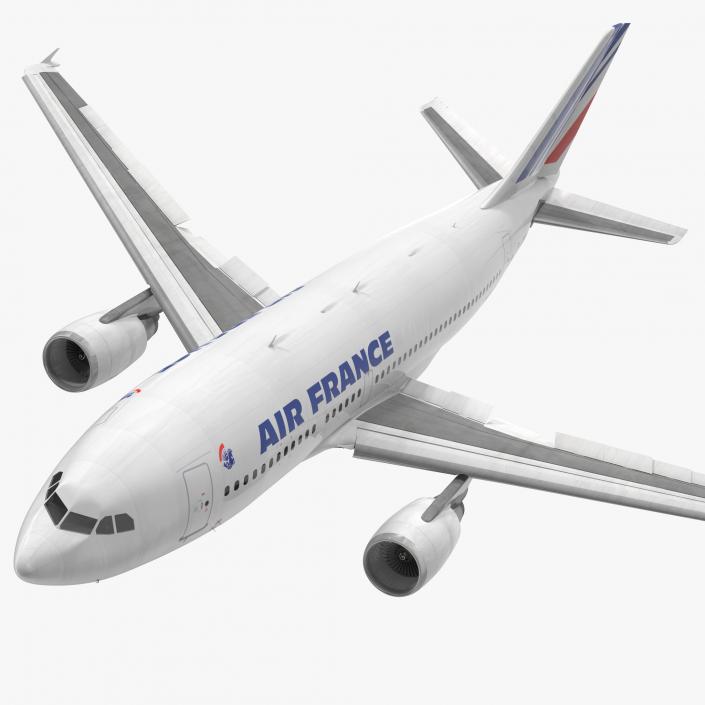 3D Airbus A310-300 Air France Rigged model