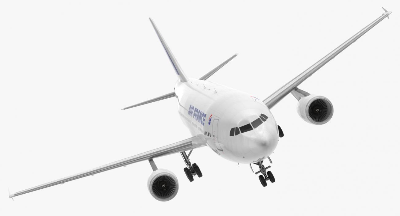 3D Airbus A310-300 Air France Rigged model