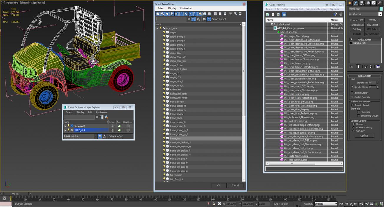 3D ATV 4x4 Clean model