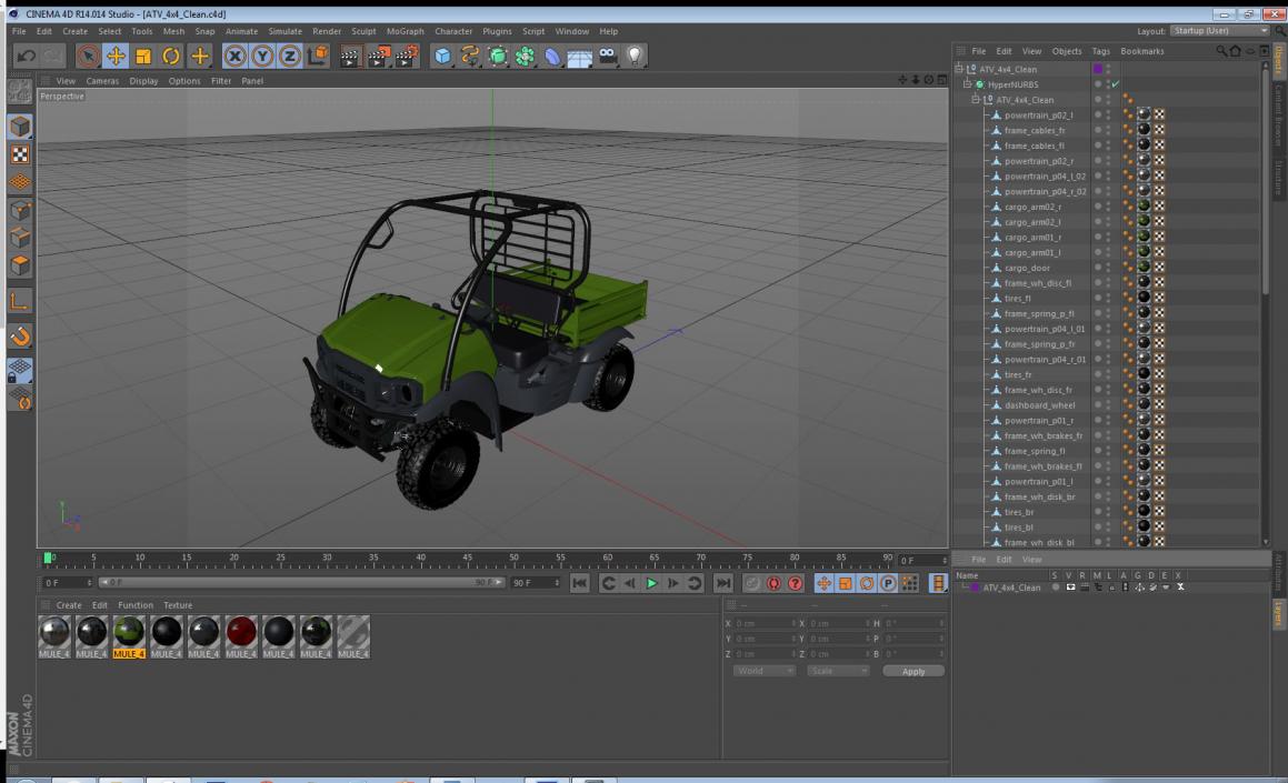 3D ATV 4x4 Clean model