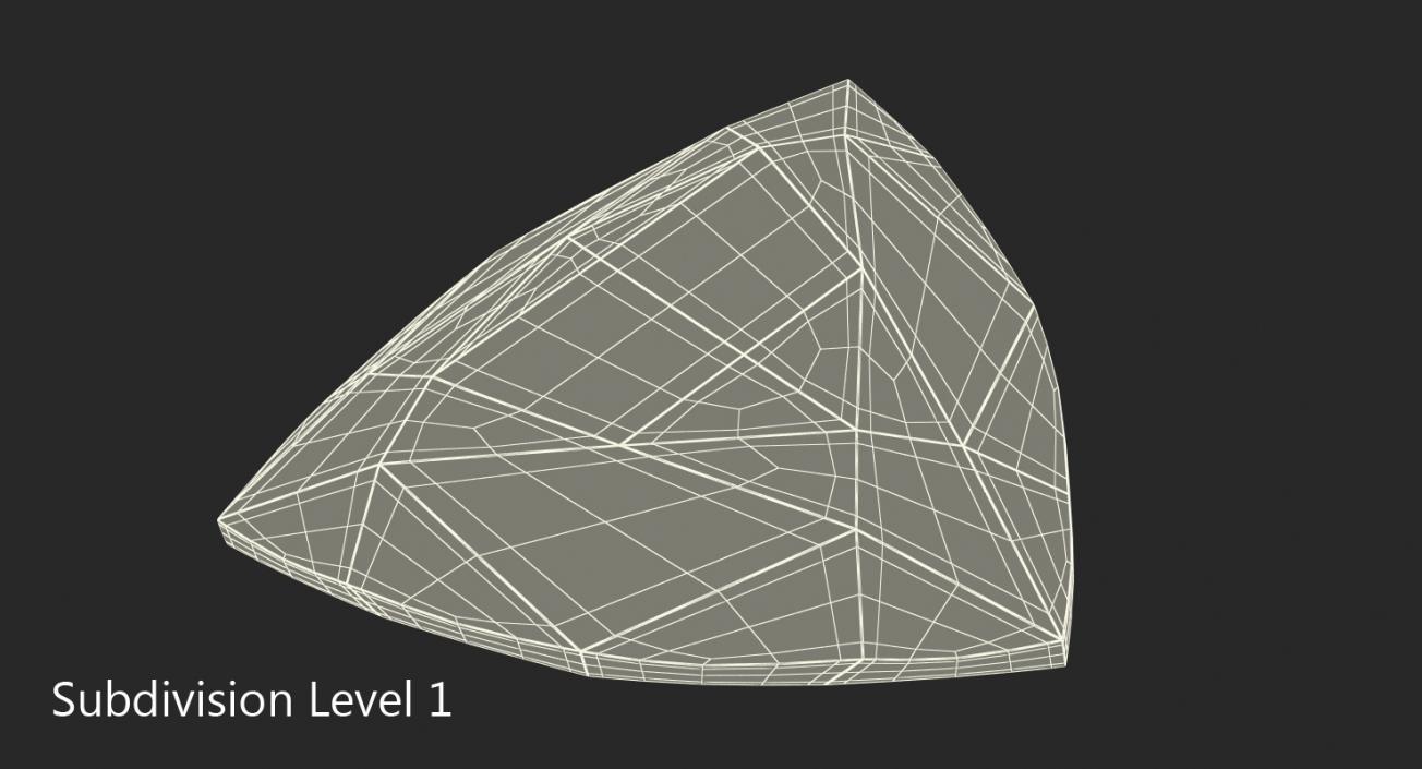 3D model Trillion Cut Diamond