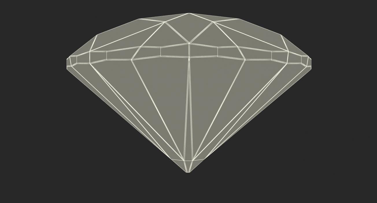 3D model Trillion Cut Diamond