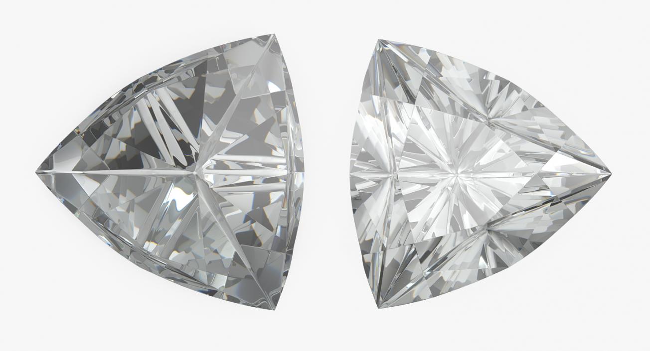 3D model Trillion Cut Diamond