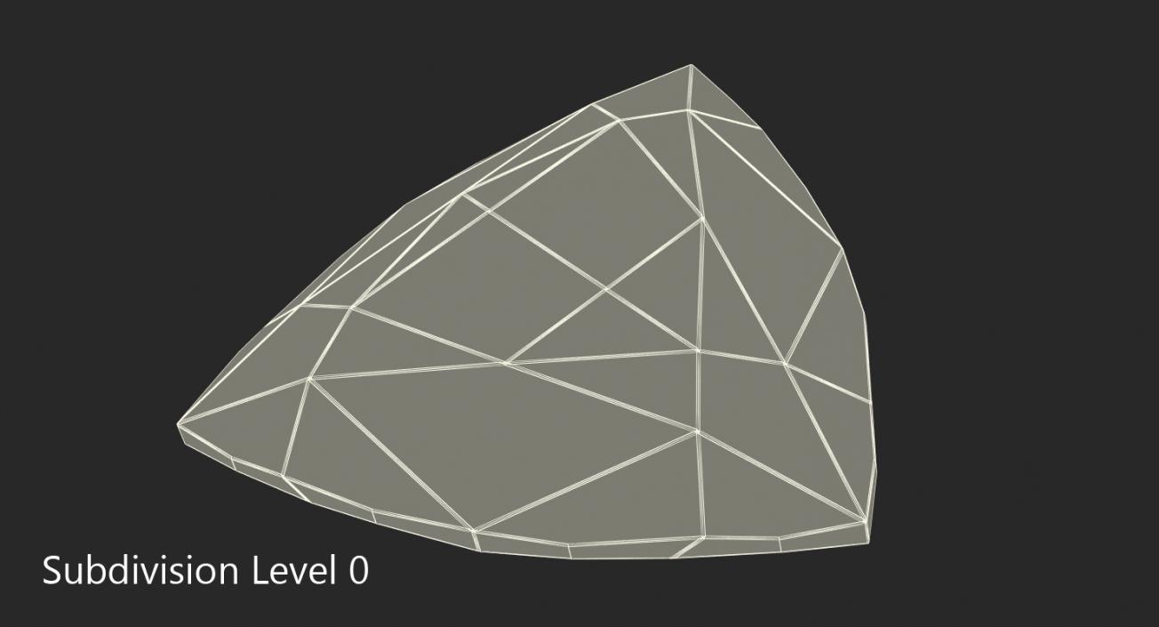 3D model Trillion Cut Diamond