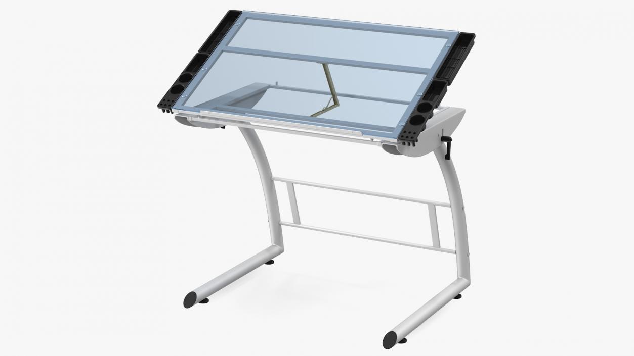 Tiltable Drawing Tables Collection 3D model