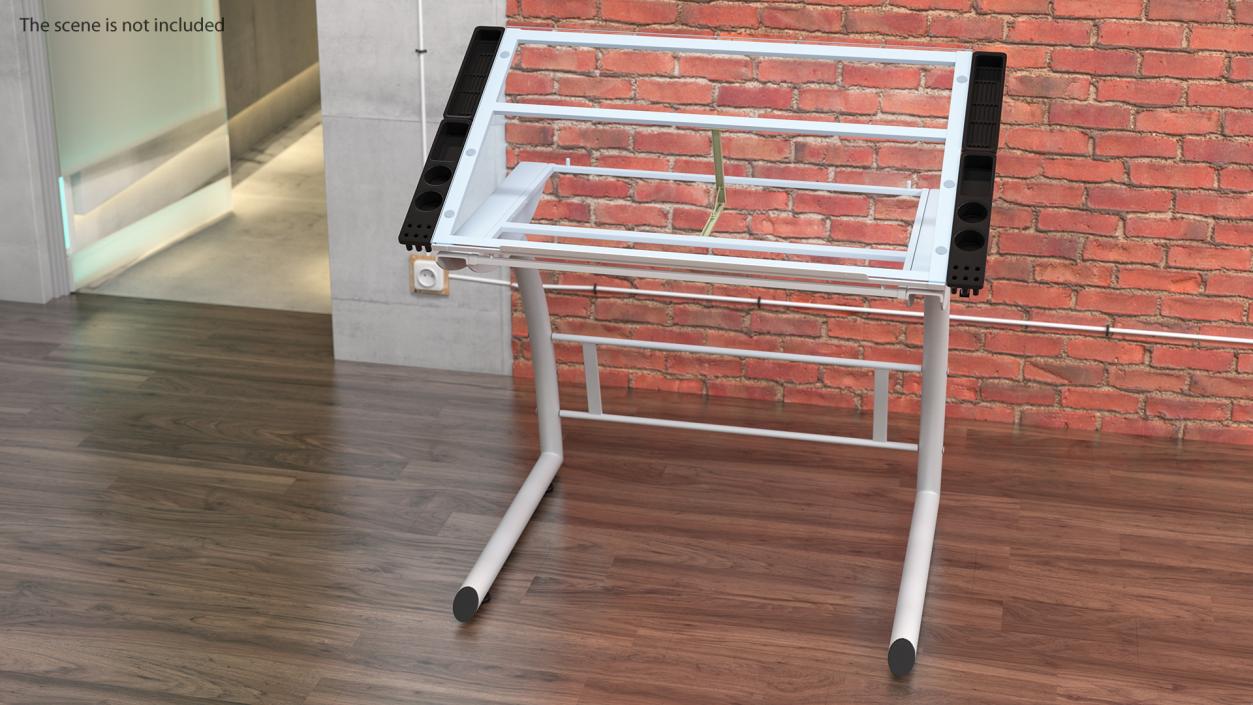 Tiltable Drawing Tables Collection 3D model