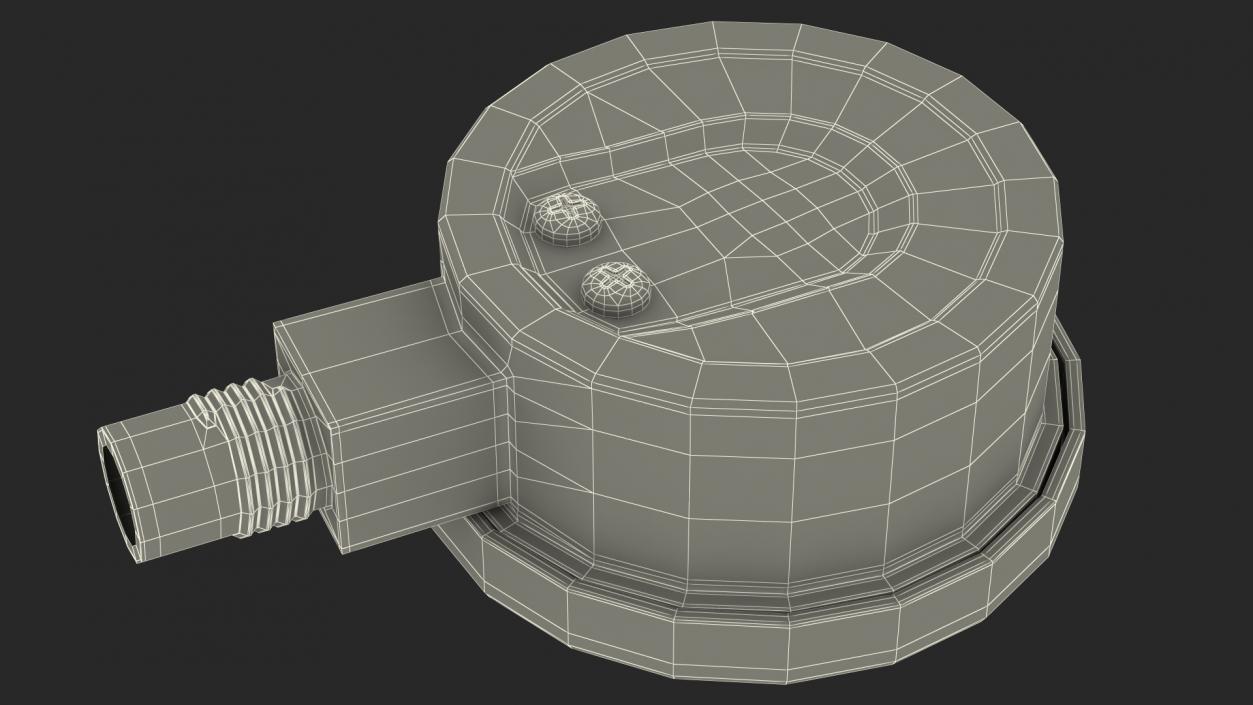 3D High Pressure Gas Regulator Gauge model