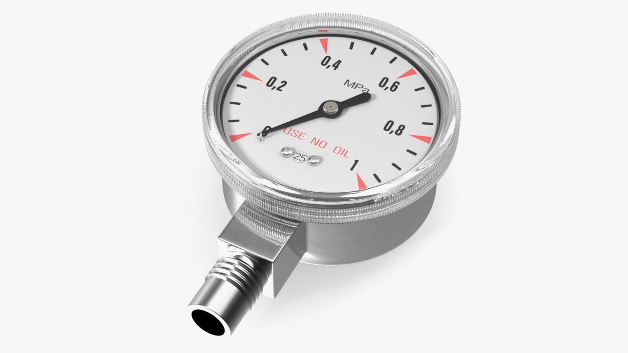 3D High Pressure Gas Regulator Gauge model