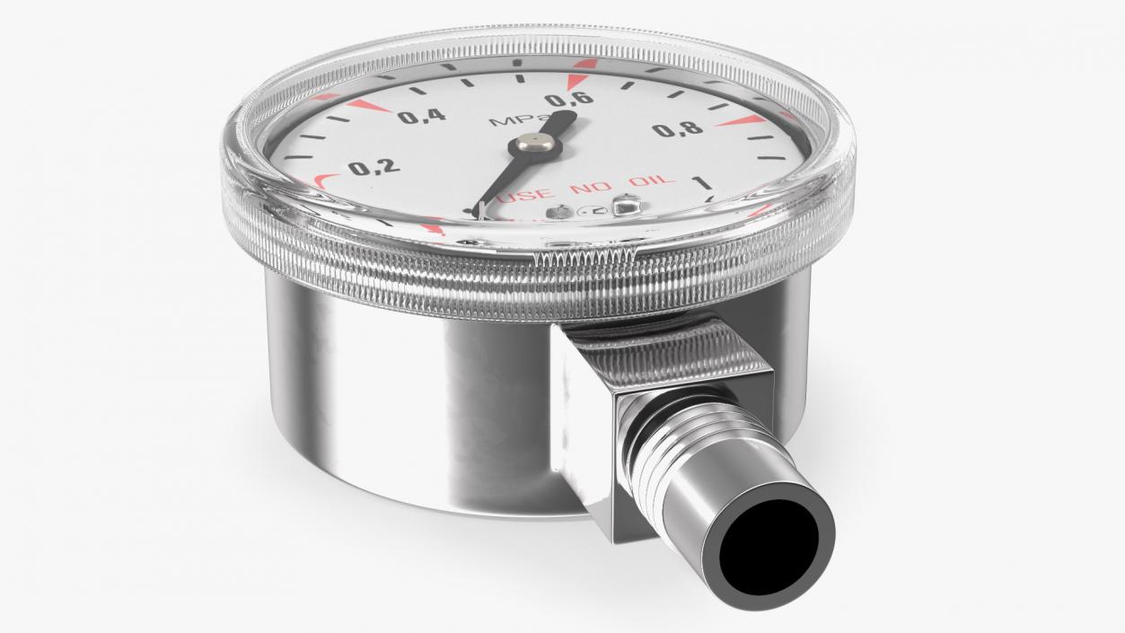 3D High Pressure Gas Regulator Gauge model