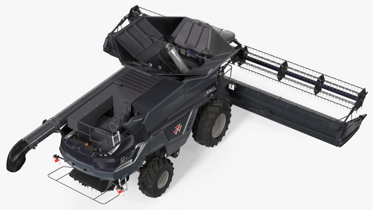 3D Driver Harvester Massey Ferguson Ideal model