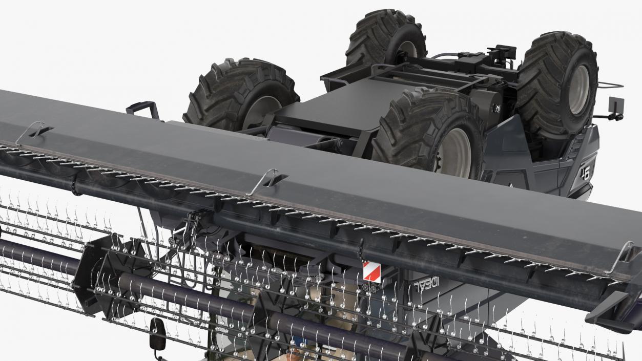 3D Driver Harvester Massey Ferguson Ideal model