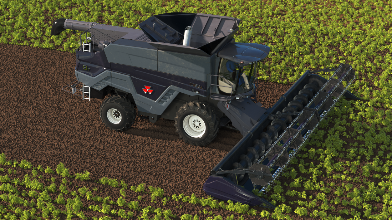 3D Driver Harvester Massey Ferguson Ideal model