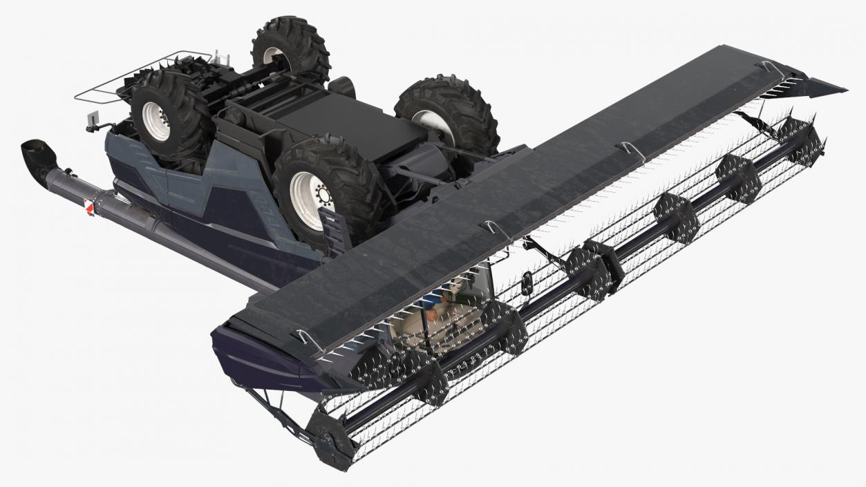 3D Driver Harvester Massey Ferguson Ideal model