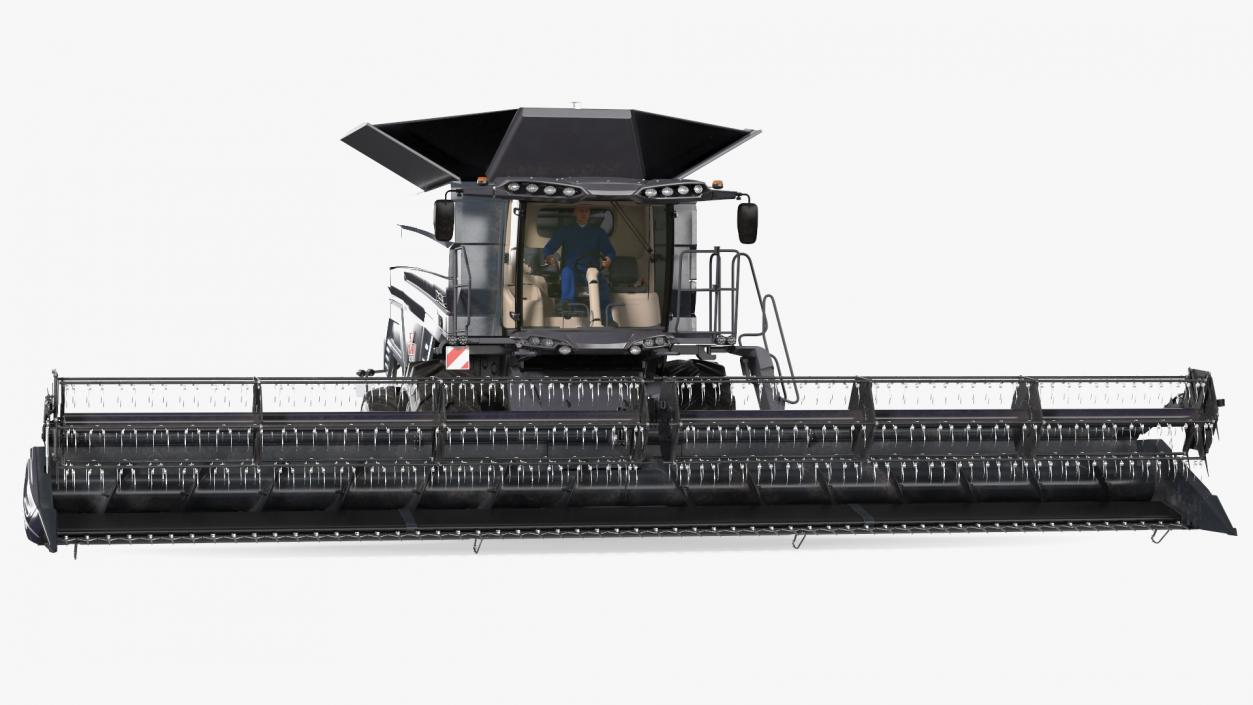 3D Driver Harvester Massey Ferguson Ideal model